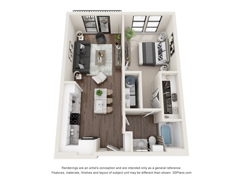 a 1 bedroom floor plan  summit  503 sq ft